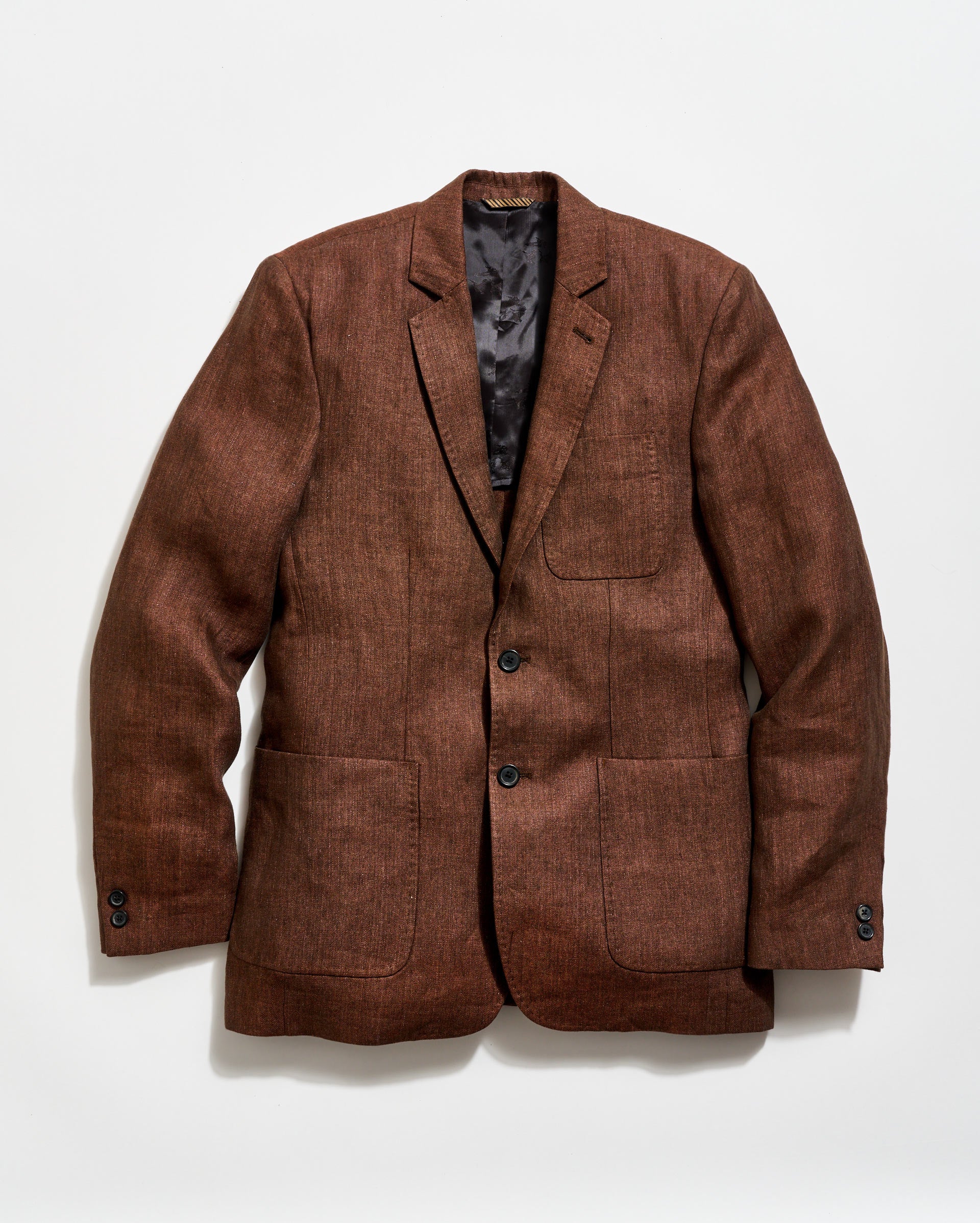 Linen Archie Jacket in Burnt Umber Color | Billy Reid