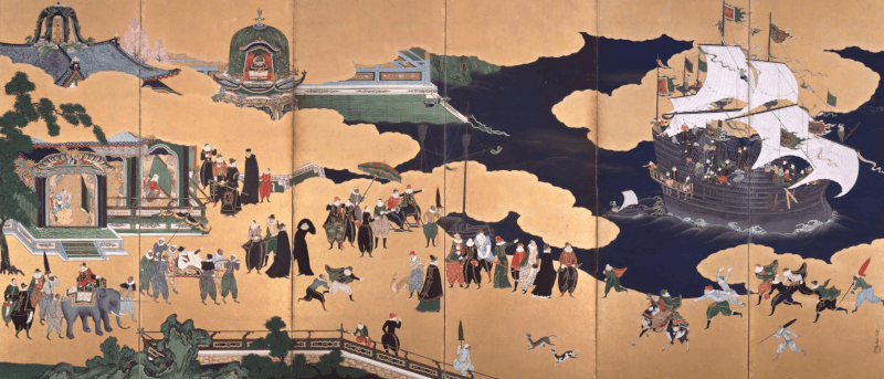 南蛮屏風図｜狩野内膳が描いた「南蛮屏風図」の真実