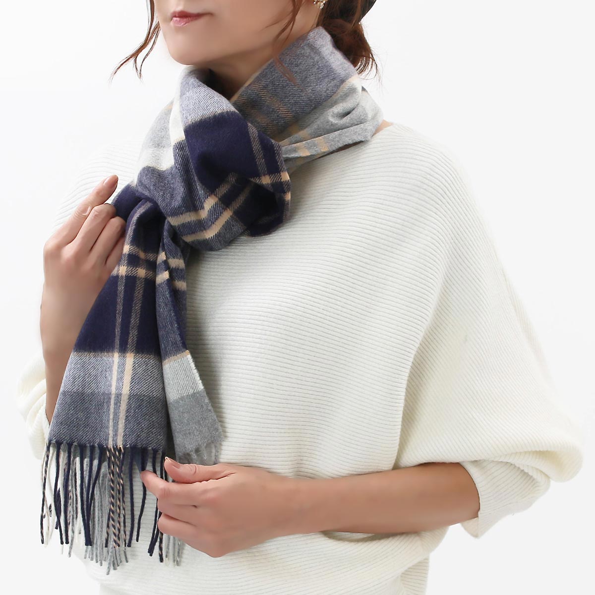 ジョンストンズ ストール/マフラー メンズ レディース WA57 中判