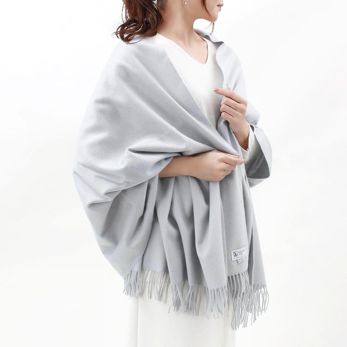 ジョンストンズ ストール/マフラー メンズ レディース WA56 大判