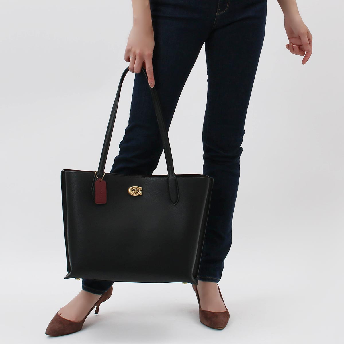 コーチ トートバッグ バッグ レディース ウィロウ ブラック C0689 B4BK