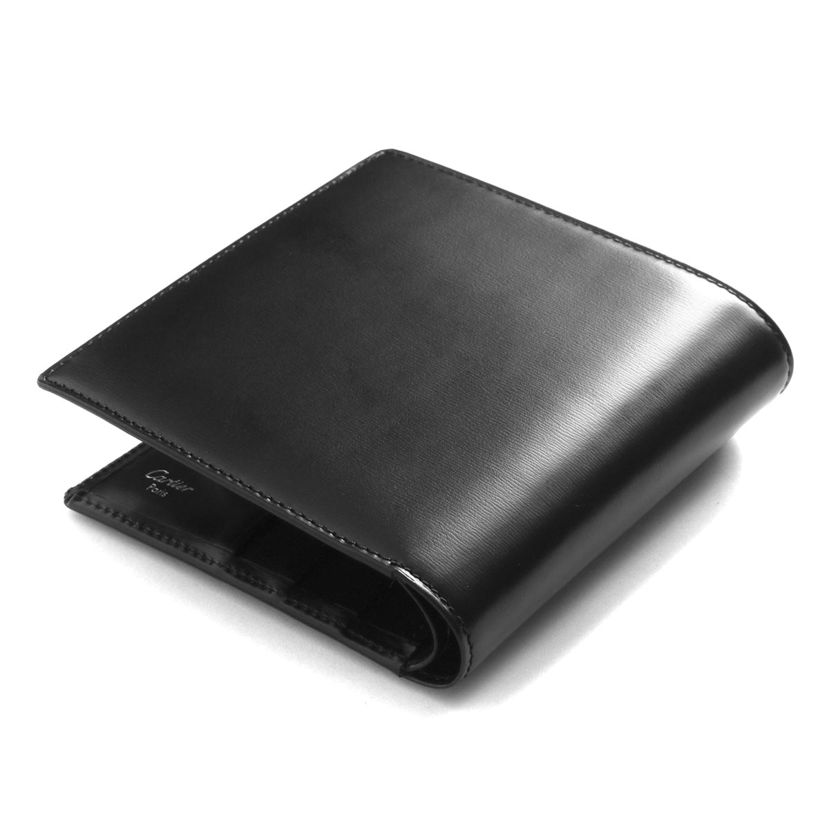 カルティエ 二つ折り財布 財布 メンズ パシャ ブラック L3000137