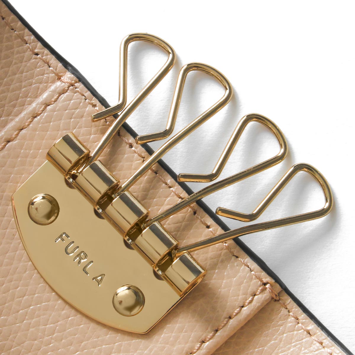 フルラ キーケース レディース カメリア バレリーナピンクベージュ