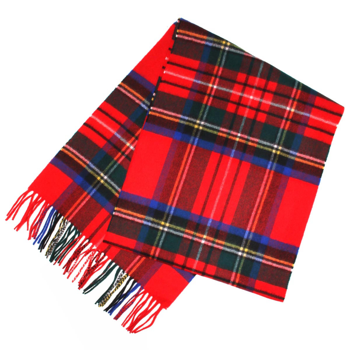 ジョンストンズ ストール/マフラー メンズ レディース WA57 ロイヤル