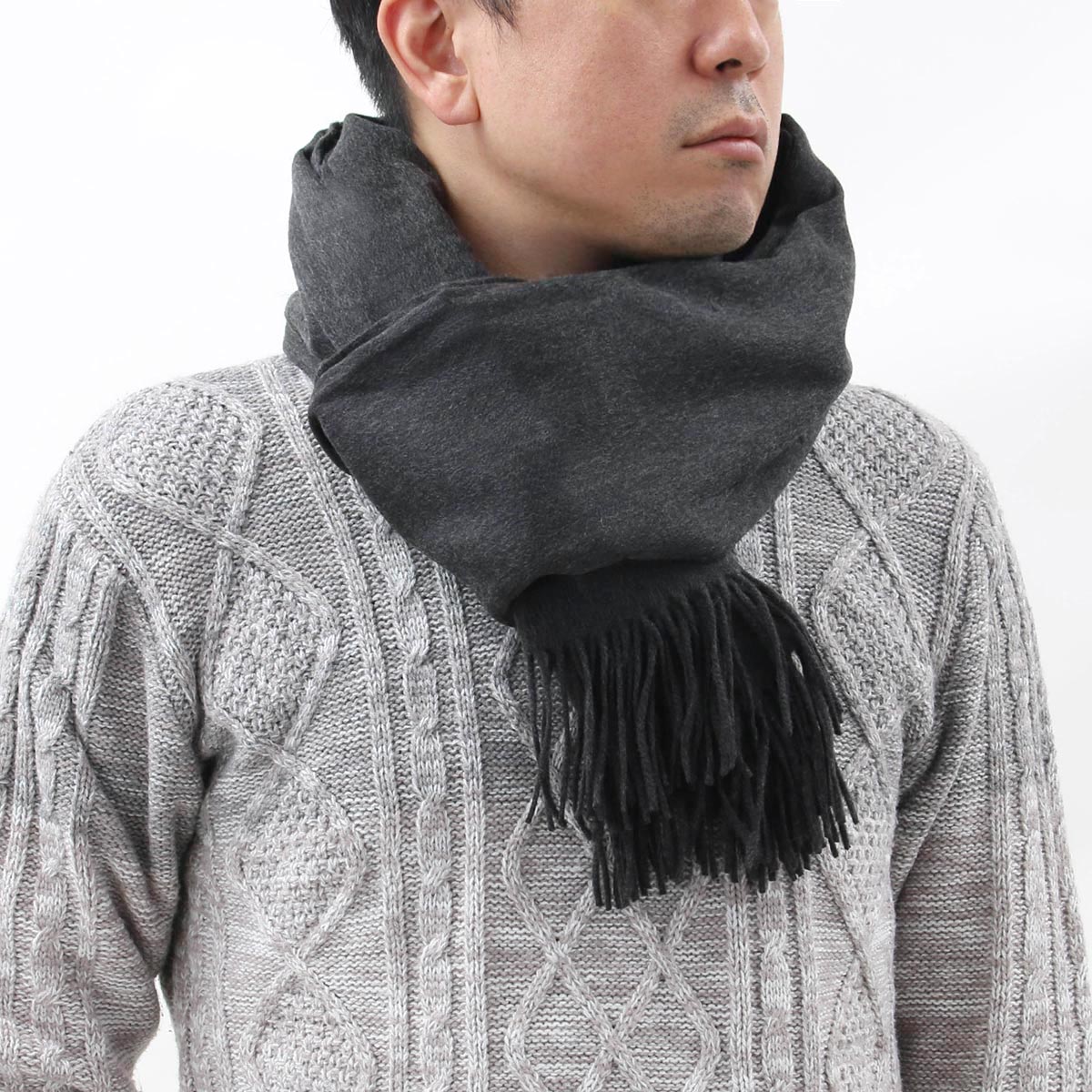 ジョンストンズ ストール/マフラー メンズ レディース WA56 大判