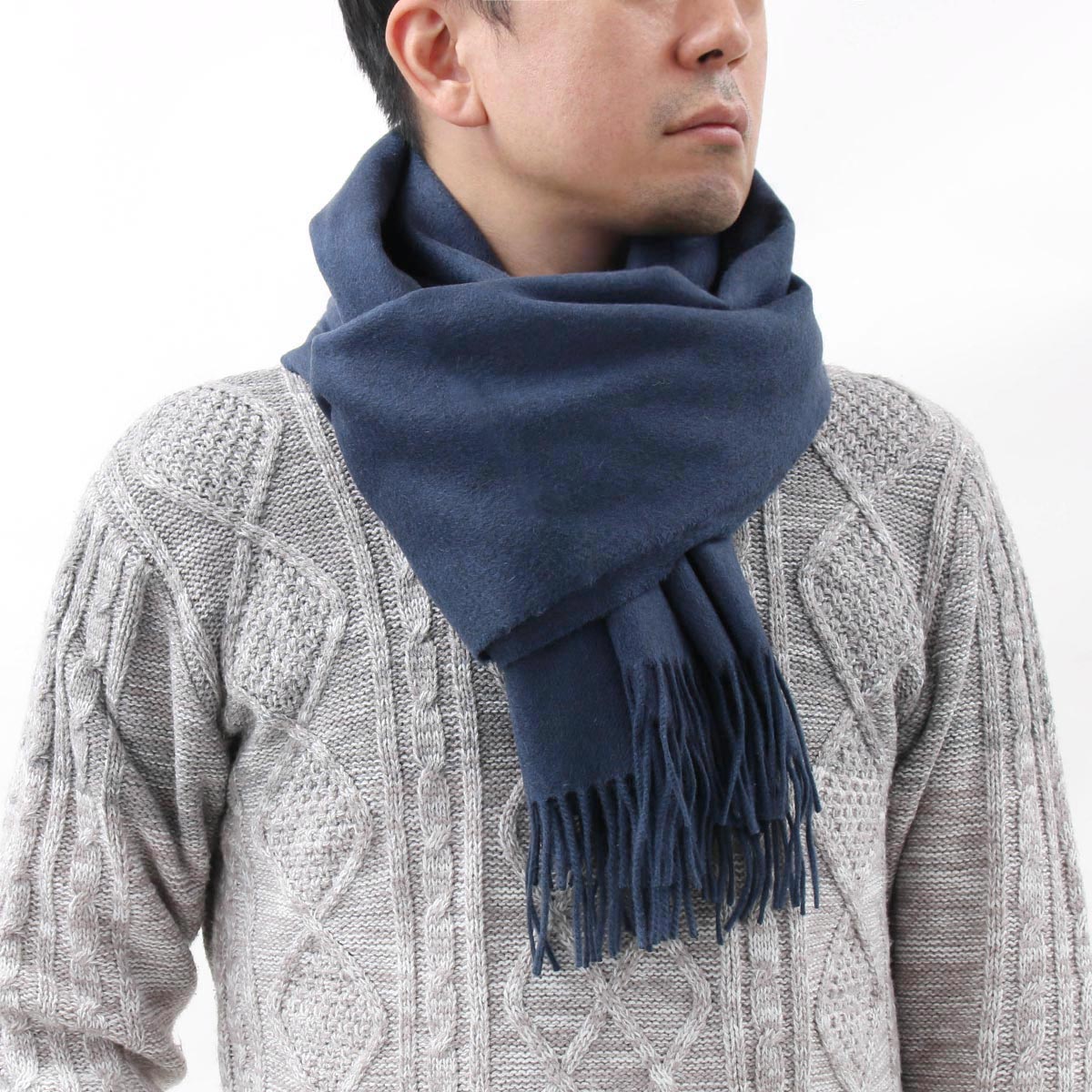 ジョンストンズ ストール/マフラー メンズ レディース WA56 大判