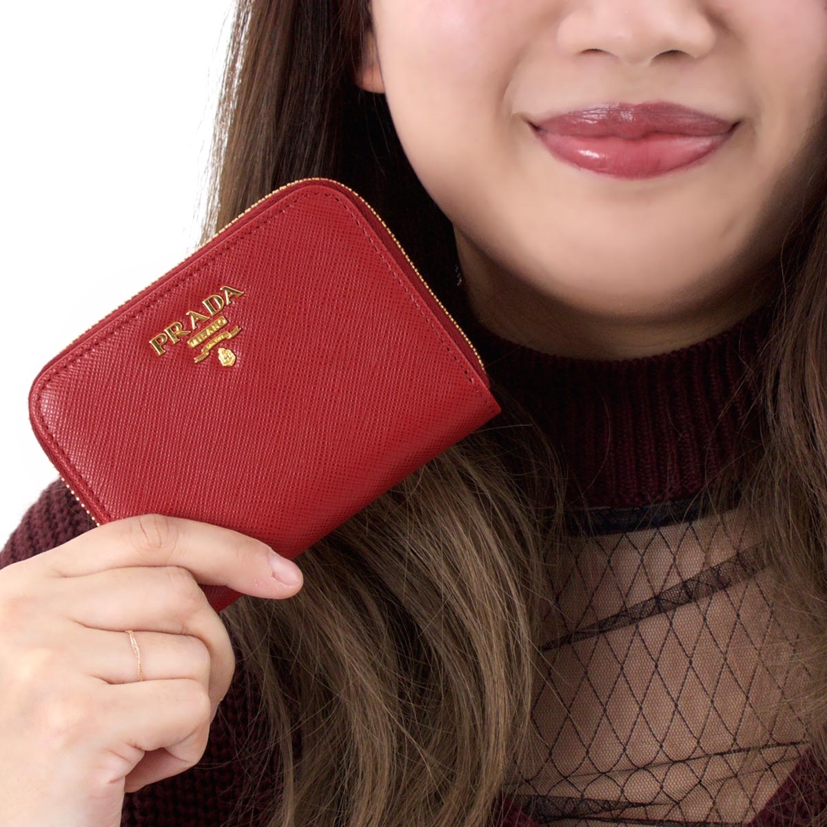 プラダ コインケース（小銭入れ） 財布 レディース サフィアーノ