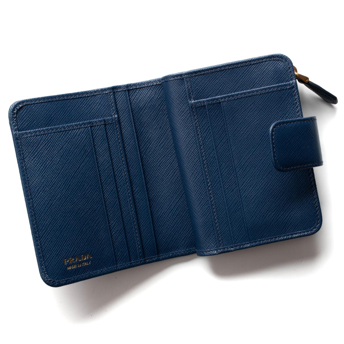 プラダ 二つ折り財布 財布 レディース サフィアーノ メタル ブリエッタ