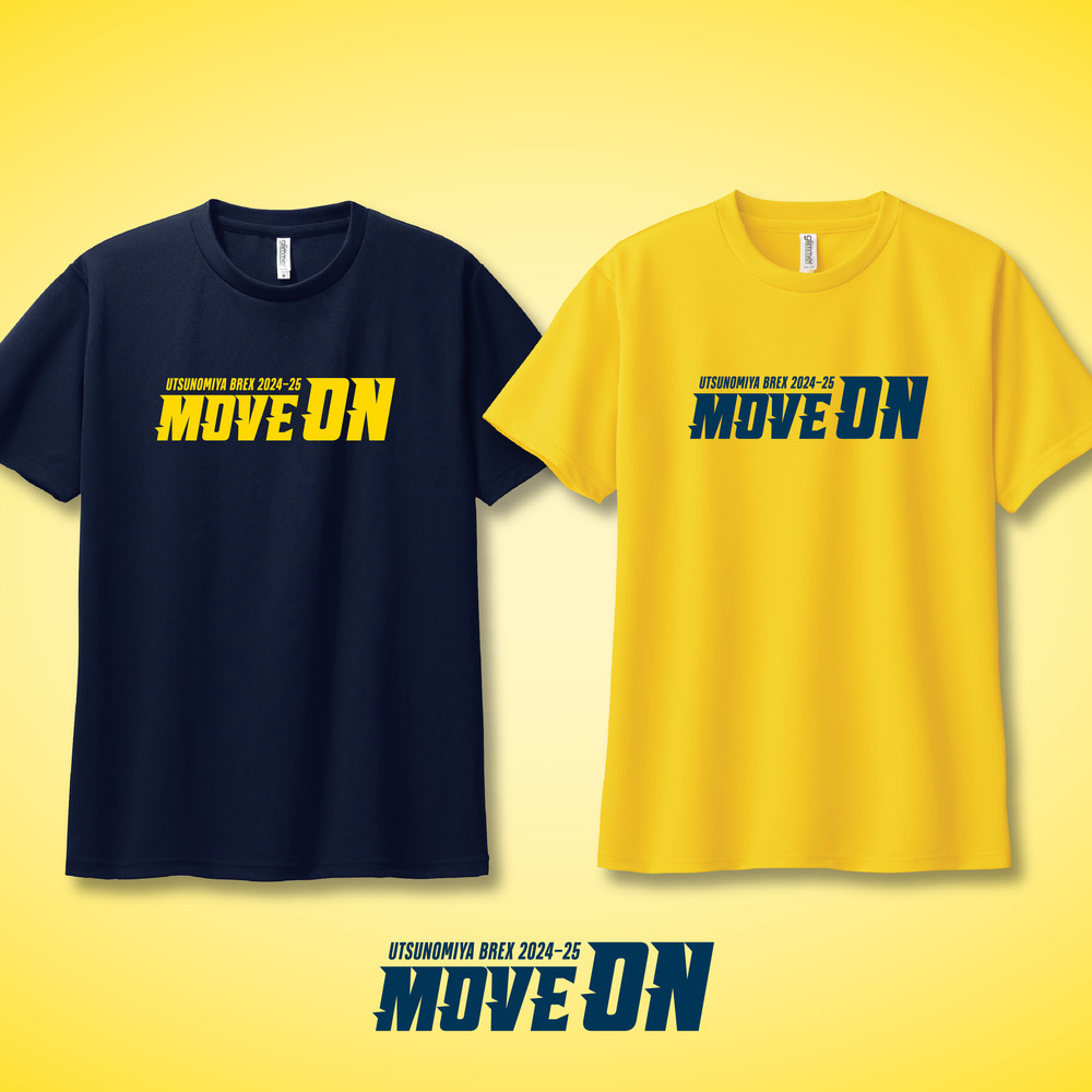 2024-25スローガンTシャツ｢MOVE ON」Type1｜宇都宮ブレックス｜B