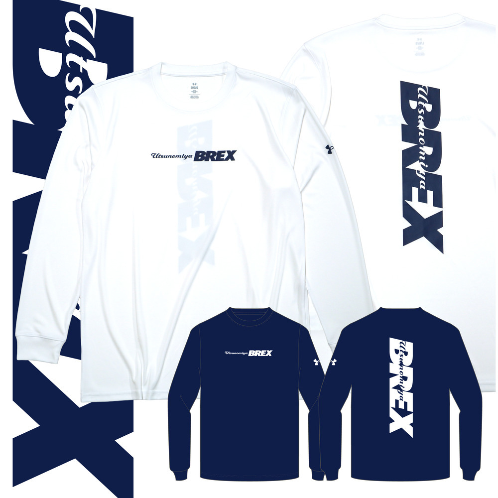 UA BREX S-TEXT バックプリント ロンT｜宇都宮ブレックス｜B.LEAGUE（B