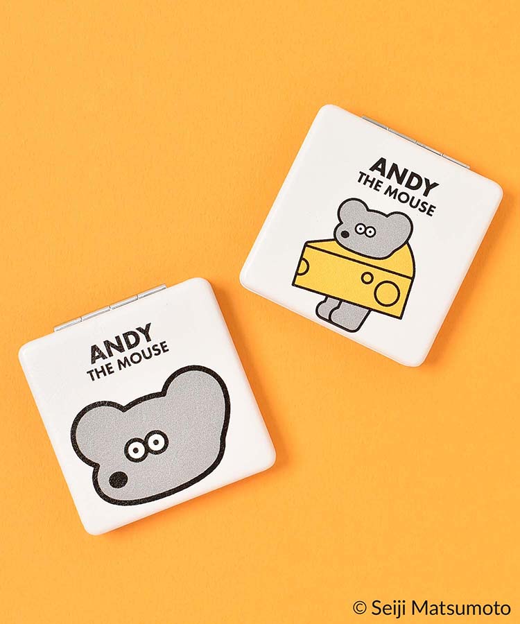 ANDY STANDARDコンパクトミラー ANDY ねずみ ネズミ キャラクター