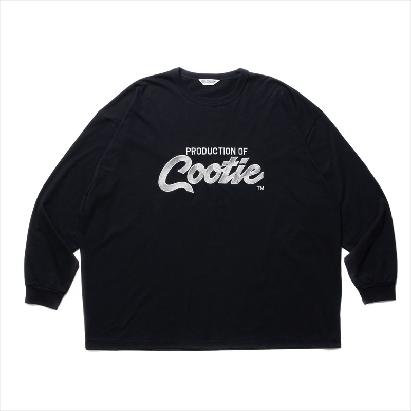 COOTIE PRODUCTIONS Embroidery Oversized L/S Tee (PRODUCTION OF COOTIE)