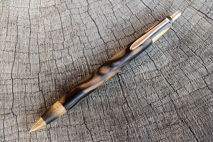 7年ものと8年ものの黒柿のペンの修理 | 野原工芸｜作り手の裏話