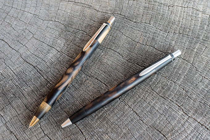 7年ものと8年ものの黒柿のペンの修理 | 野原工芸｜作り手の裏話