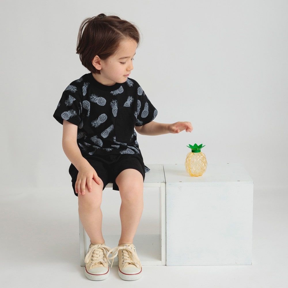 プチプラ】パイナップル総柄セットアップ 2024春夏 ｜子供服&ベビー服