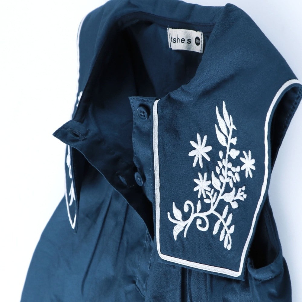 セーラー衿刺繍ワンピース ｜子供服&ベビー服 ブランシェス 公式通販