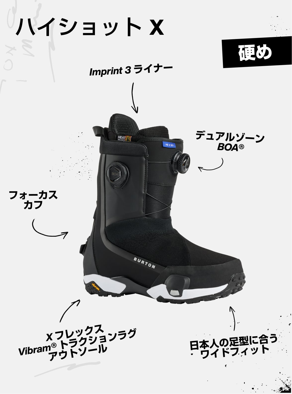Men's Burton Highshot X Step On® Wide Snowboard Boots | Burton.com