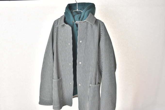 Pruner Coat 11oz Hickory / White/Black | SASSAFRAS（ササフラス