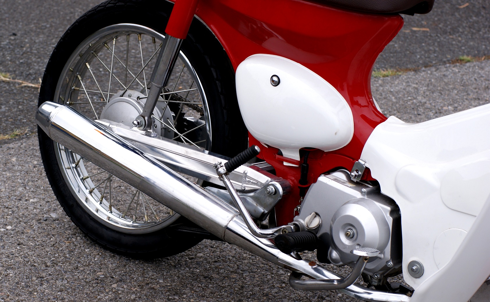 スーパーカブ用 アルミスイングアーム GF 純正長 モンキーやダックス