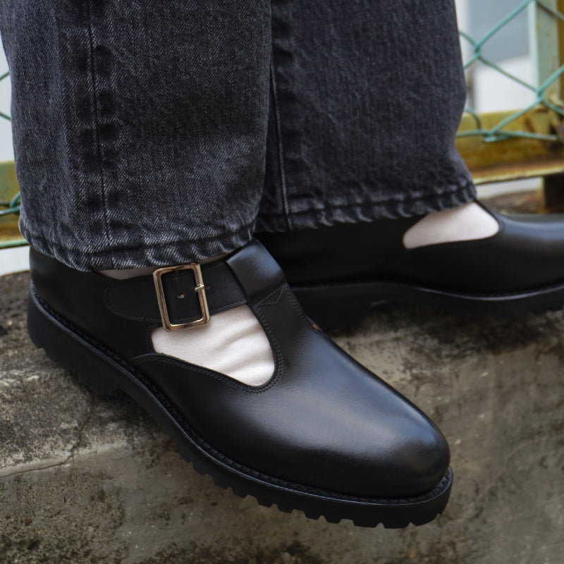 カジュアルシューズ | 99025 / BLACK CALF (VIBRAM SOLE) - Jalan