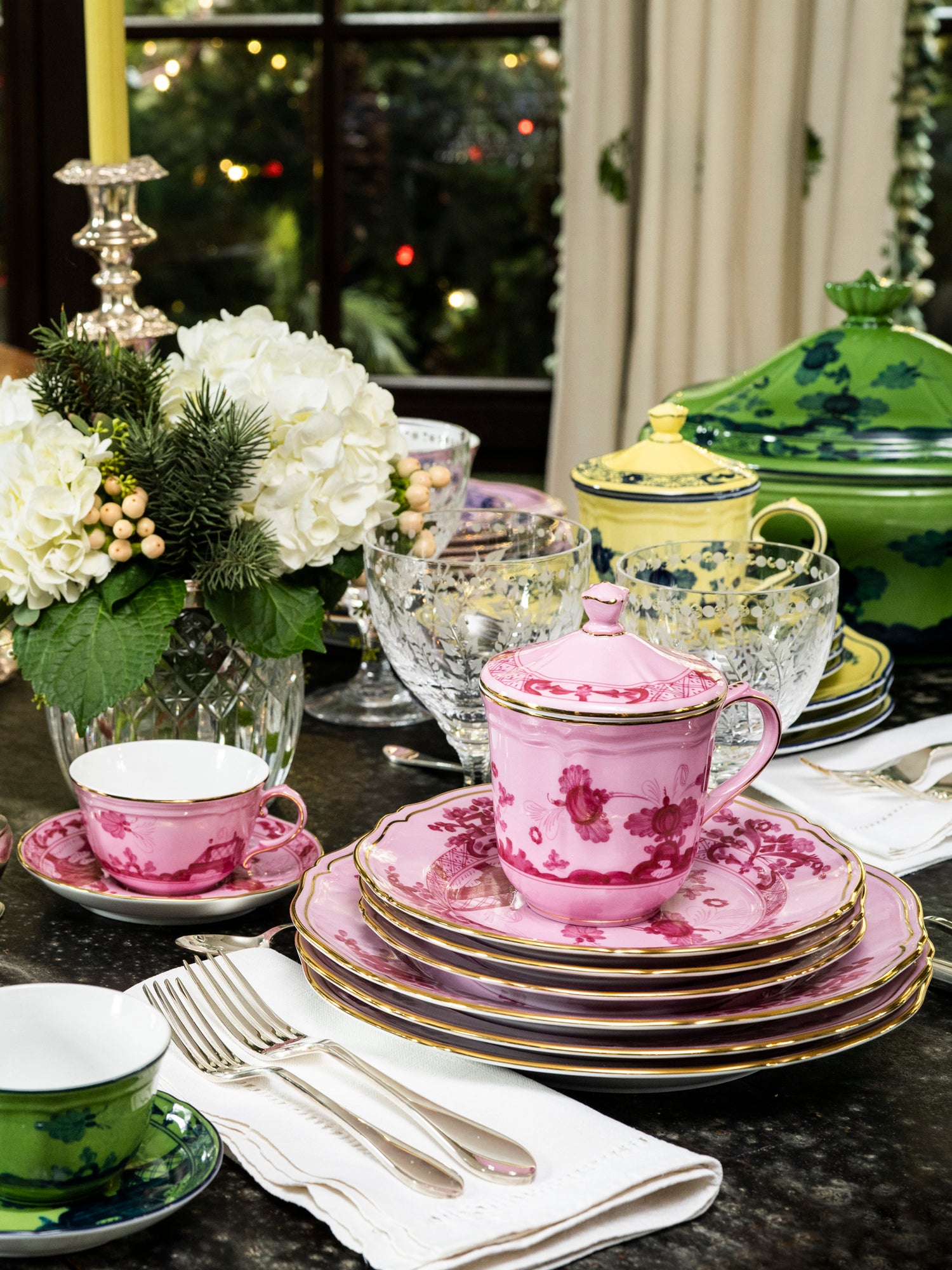 磁器ドパリ オーロレトロピカルヴィンテージプレート 磁器ドパリ