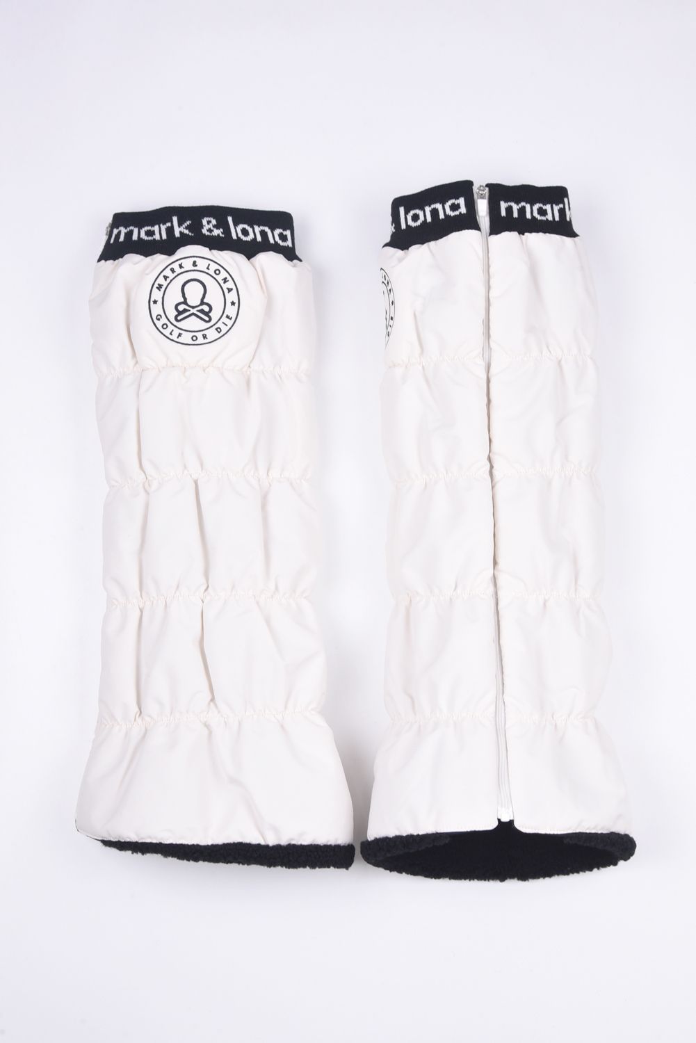 MARK&LONA - NODE PUFFY ZIP ON LEG WARMERS / サークルスカル刺繍 裏