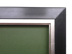 油彩額 画路（紺＋銀） F10号[油絵・日本画用額縁] 額縁画材ドットコム