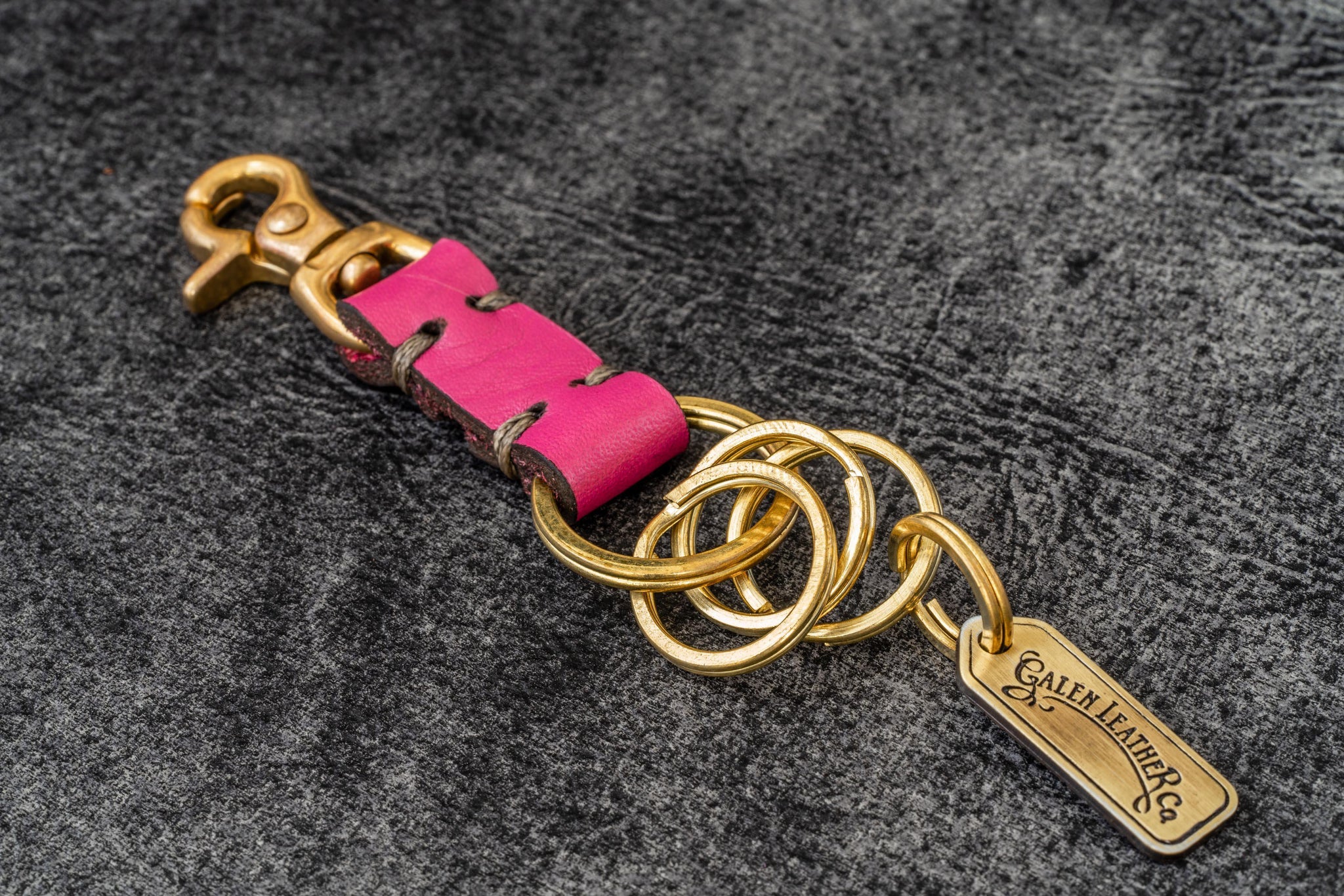 Handmade & Handstitched Leather Key Ring - New York | Galen Leather