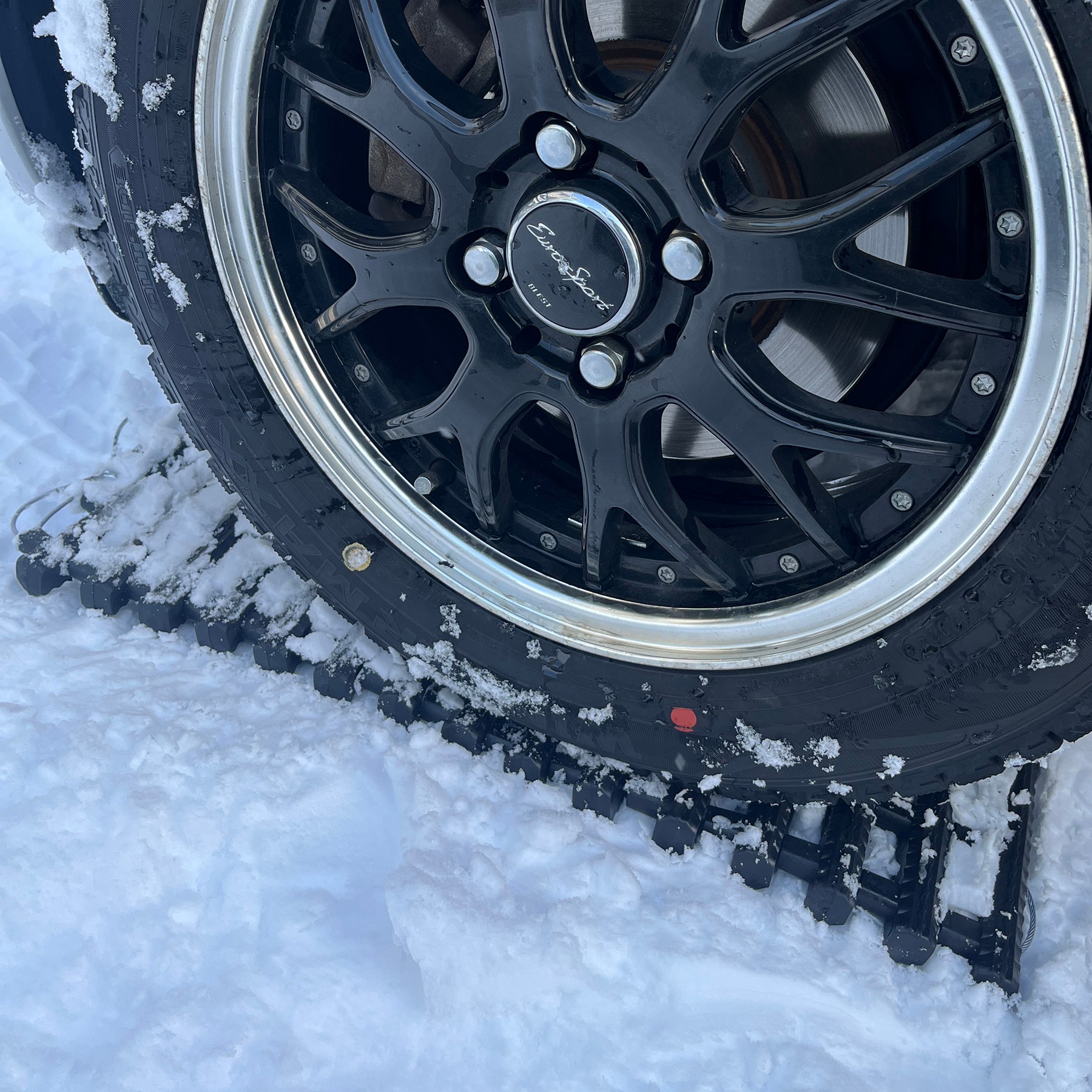 雪道脱出！緊急脱出用スタックラダーロング W210×L1000mm