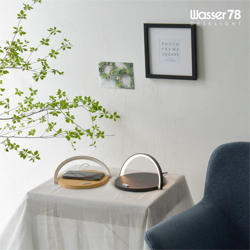 LEDインテリアライト ワイヤレス充電機能付き USB電源 調色3色