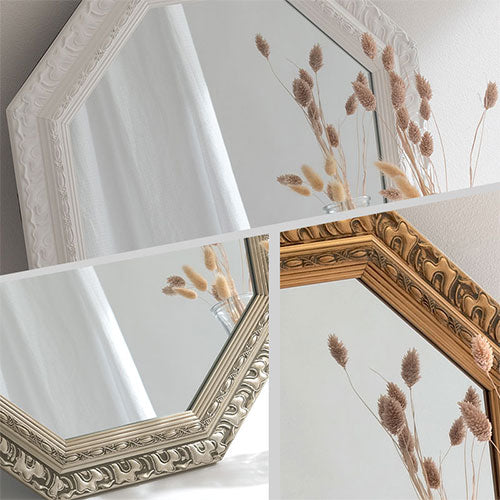 アンティーク調ミラー 八角 ミラー ドレッサー おしゃれ ぼん家具