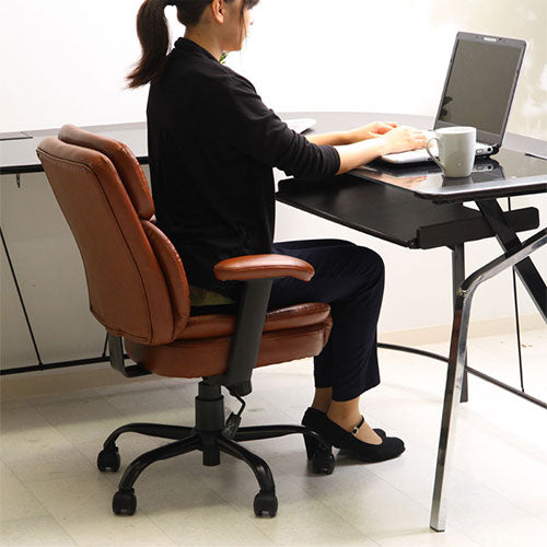 PUプレジデントチェア チェア 座椅子 オフィスチェア おしゃれ ぼん