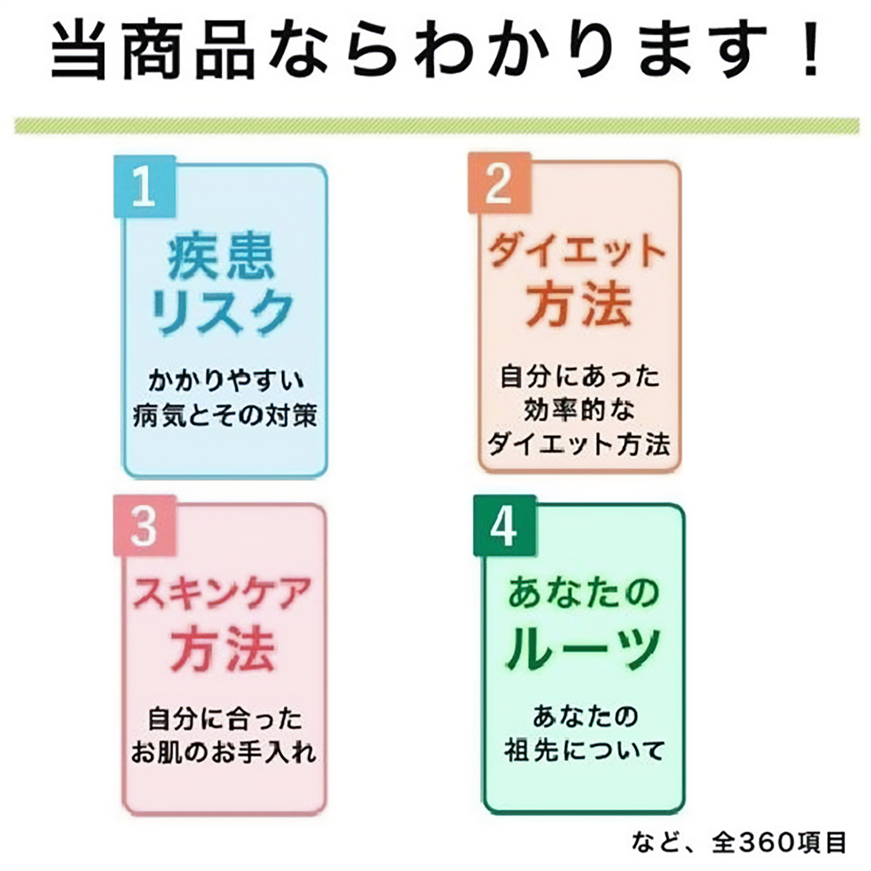 総合遺伝子検査キットGenesis2.0 Plus | 遺伝子検査のジーンライフ