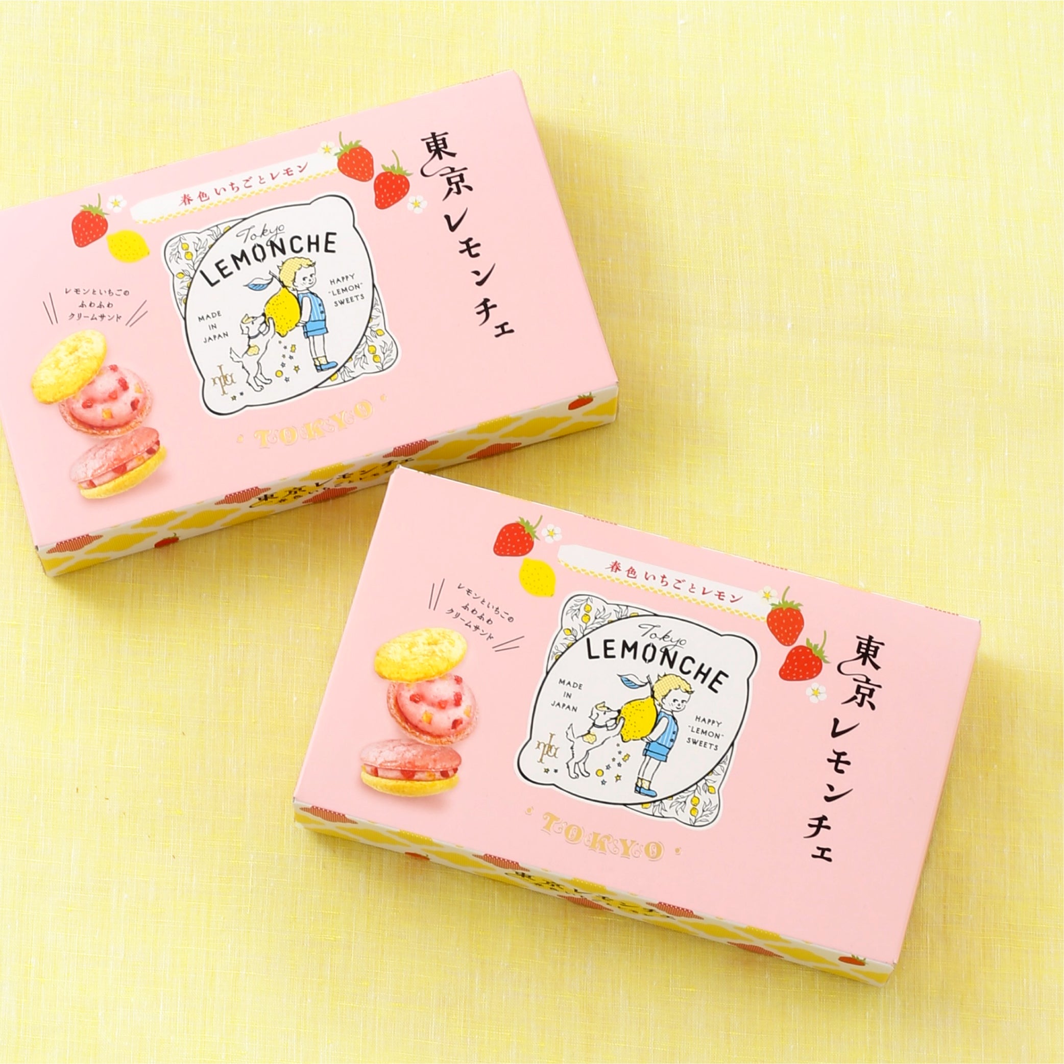 東京レモンチェ〜春色いちごとレモン〜（4個入） – ジャンディーノ