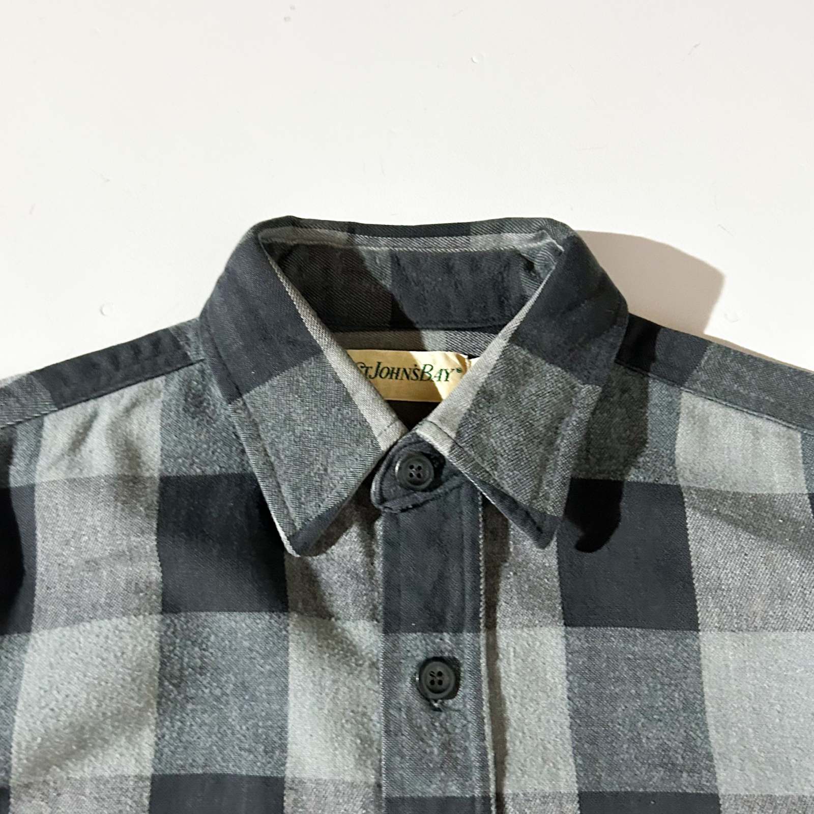 古着–90's St.JOHN'S BAY ブロックチェック L/Sネルシャツ– 【古着通販