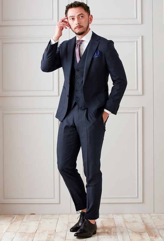 TAYLOR & LODGE - テイラー&ロッジ(メンズ)のオーダースーツ着こなし