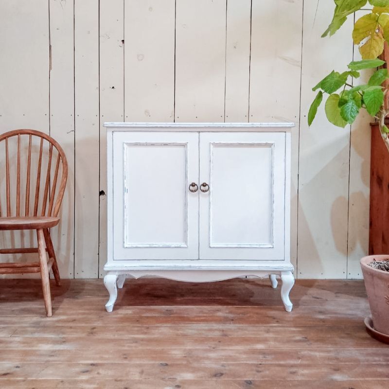 フランスアンティーク調猫足キャビネットW900店舗什器専門店@大阪東京