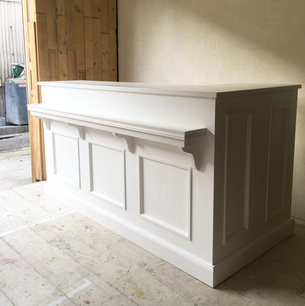 エステサロン向けL字型レジカウンターW1800ホワイト@大阪東京名古屋