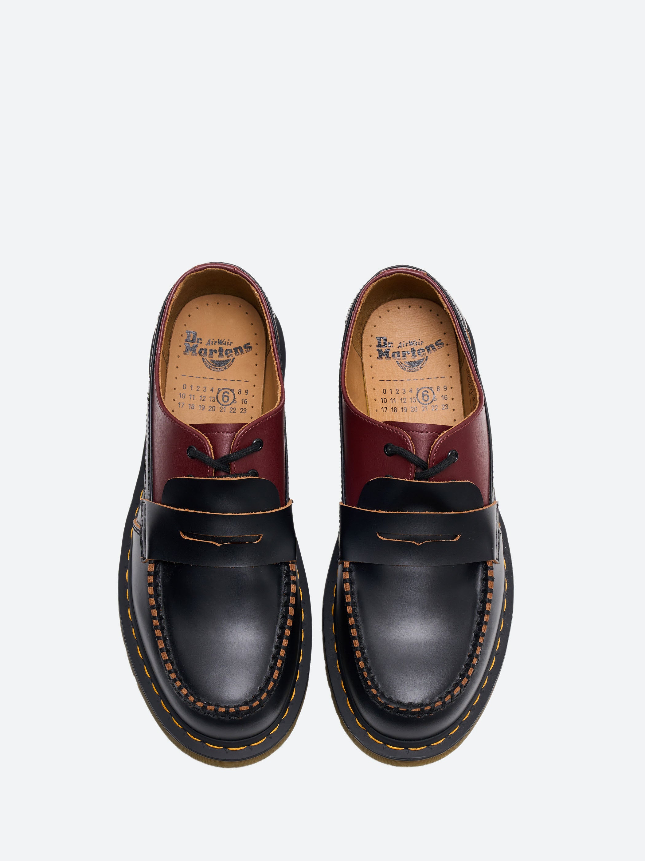 MM6 Maison Margiela x Dr. Martens - 1461 Penton Mash Up in Black