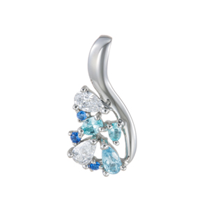 GSTV K18PG モルガナイト ダイヤ ペンダントトップ MOR 約2.00ct D 約