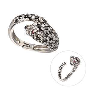 GSTV PT950/K18YG ブラウンダイヤモンド ピアリング BRD 約1.00ct