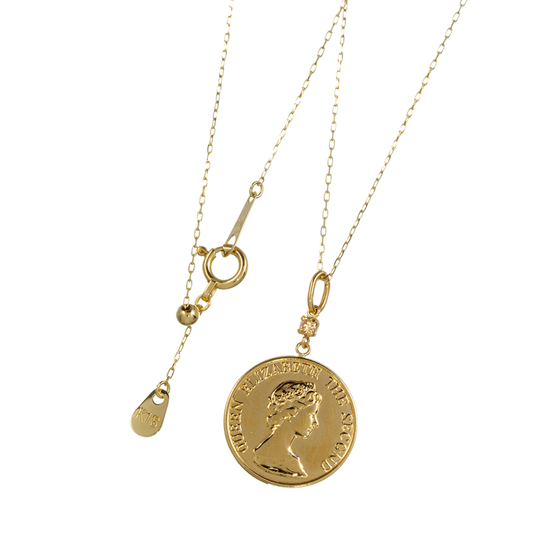 GSTV K18YG ブラウンダイヤモンド ネックレス BRD 約0.03ct