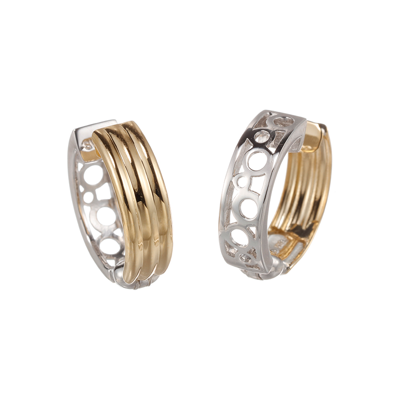 GSTV K18YG/SV ピアリング 約1.6g