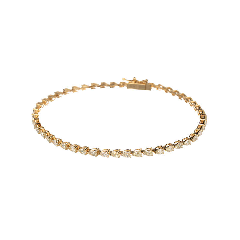 GSTV K18YG ダイヤモンド ブレスレット D 約3.00ct