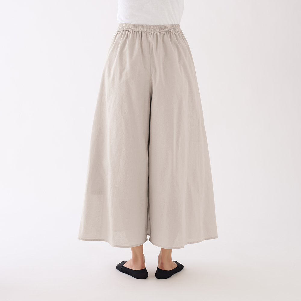ワイド】綿100％コットンパンツ【SALE】 TZX628 :レディース パンツ