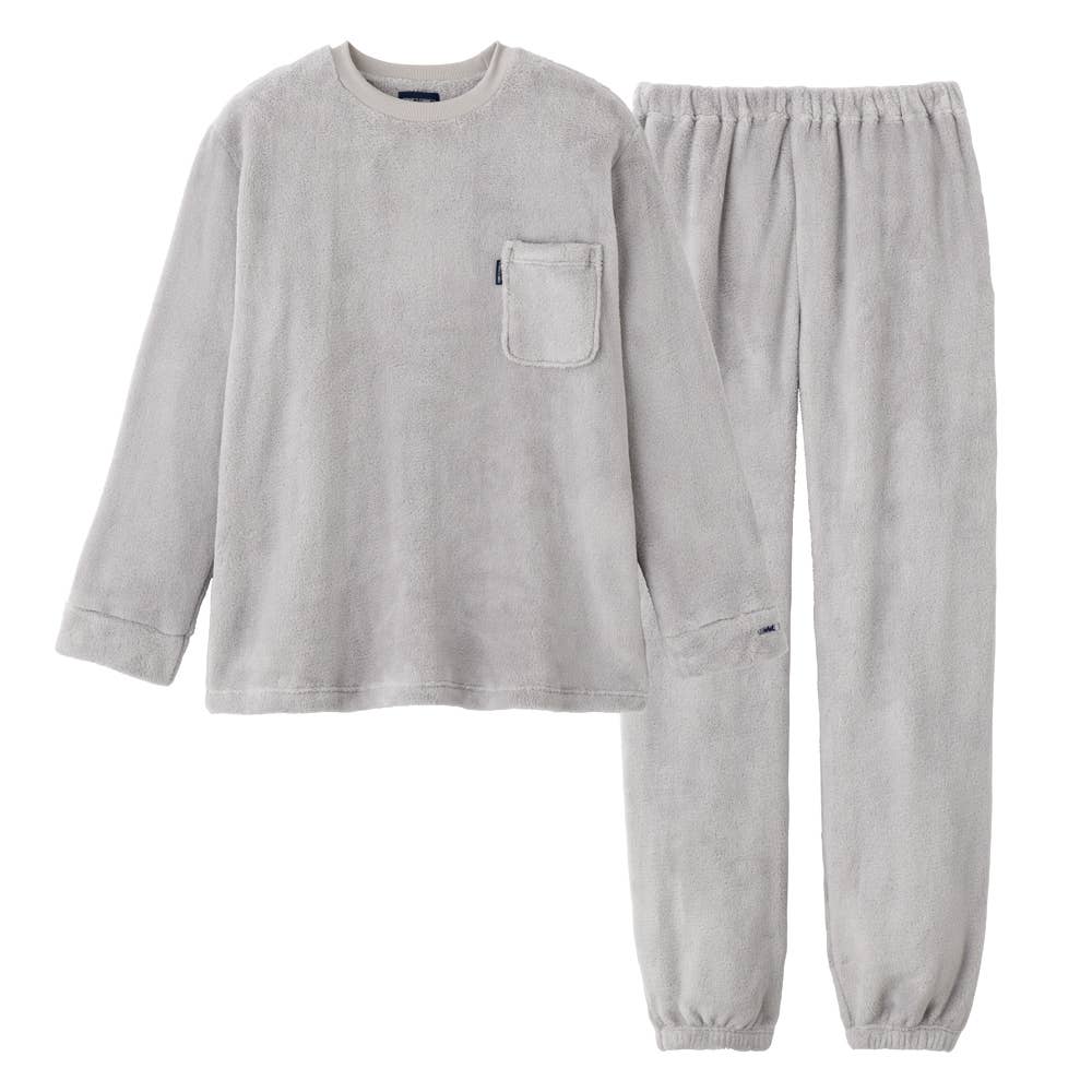 両面起毛 ボア ルームウェア 長袖長パンツ【SALE】 MH6564 :メンズ