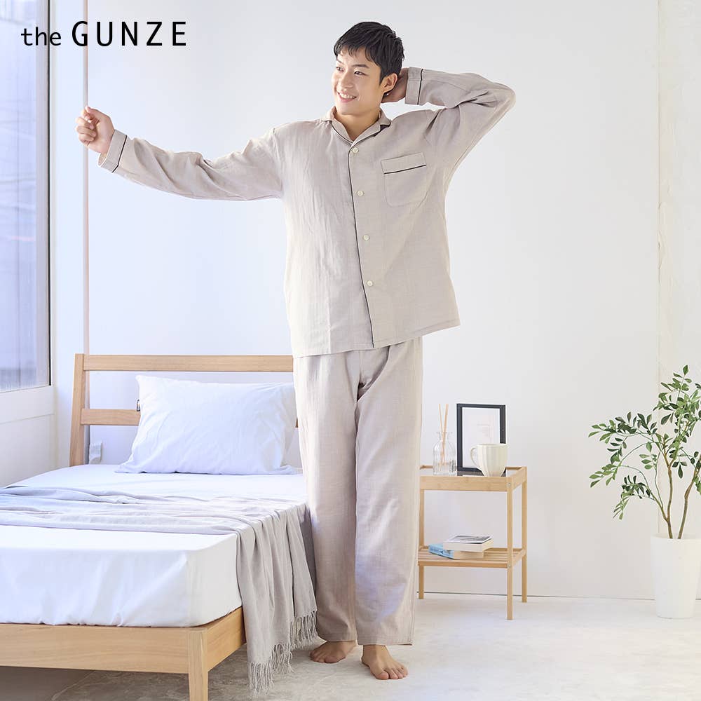 ORGANIC Wガーゼ】 パジャマ 長袖長パンツ 綿100％ Wガーゼ【送料無料