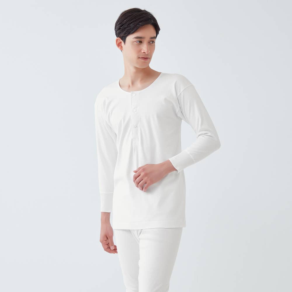 長袖ボタン付シャツ KQ25128 :メンズ トップス