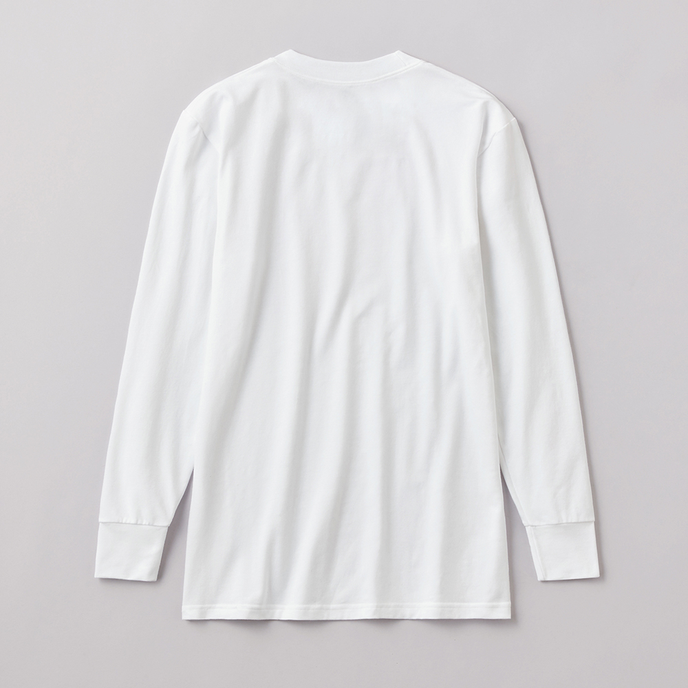 綿のチカラ】長袖クルーネックシャツ(丸首) MHA128P :メンズ トップス