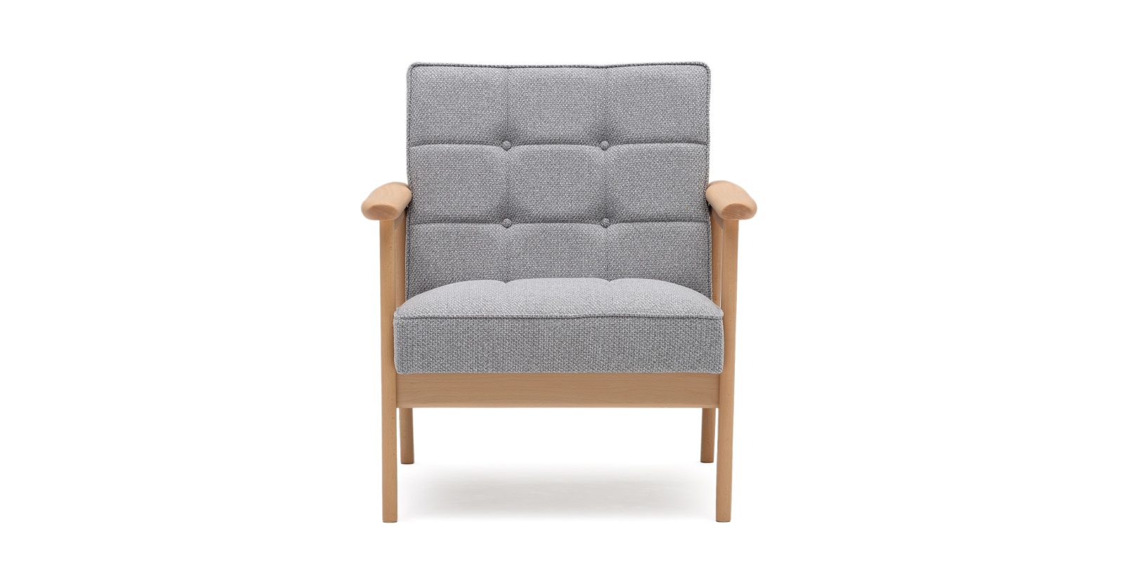 カリモク60 Kチェア 1シーター・ミストグレー | D&DEPARTMENT